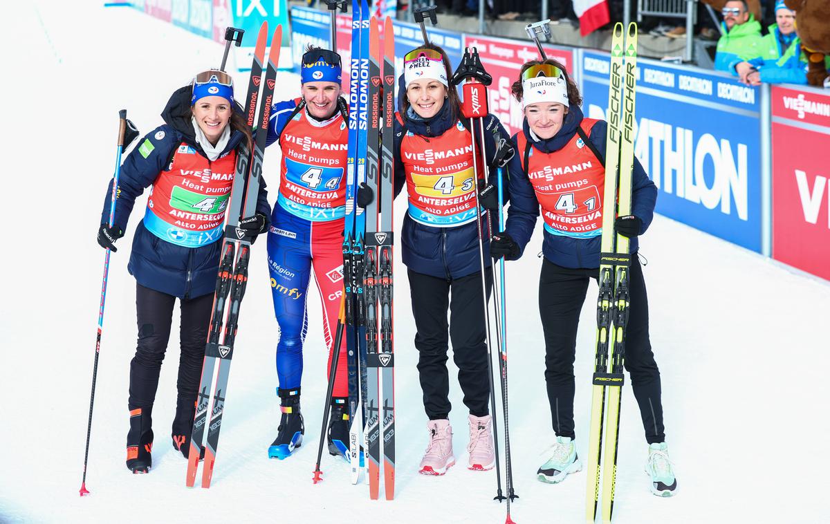 Anais Chevalier-Bouchet, Julia Simon, Chloe Chevalier, Lou Jeanmonnot | Foto Guliverimage