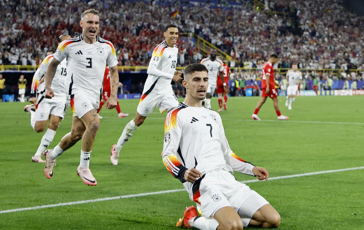 Nemčija Euro 2024 Kai Havertz | Nemci so povedli v 53. minuti. | Foto Reuters