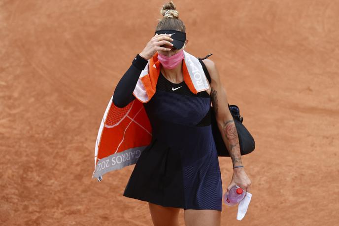 Polona Hercog | Polona Hercog je zaradi poškodbe predala dvoboj v igri dvojic in se poslavlja od Pariza. | Foto Guliverimage