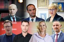 Milan Brglez, Anže Logar, Nataša Pirc Musar, Vladimir Prebilič, Miha Kordiš, Sabina Senčar, Janez Cigler Kralj, predsedniški kandidati