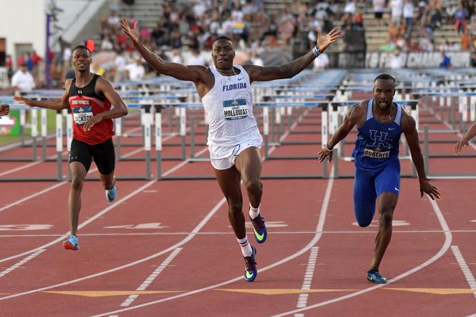 Grant Holloway | Grant Holloway je na mitingu svetovne serije v Madridu postavil svetovni dvoranski rekord na 60 m ovire.  | Foto Reuters