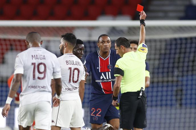 Abdou Diallo | Tokrat je bil pri PSG izključen Abdou Diallo. | Foto Reuters