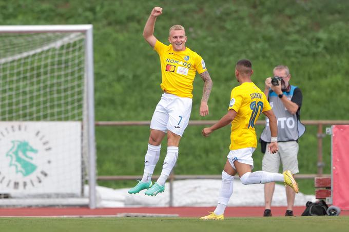 Luka Štor je na prvi tekmi med Bravom in Rogaško v Ljubljani zadel že po 24 sekundah. Tokrat je pokvaril načrte gostom v drugem polčasu, ko je izenačil na 2:2. | Foto: www.alesfevzer.com