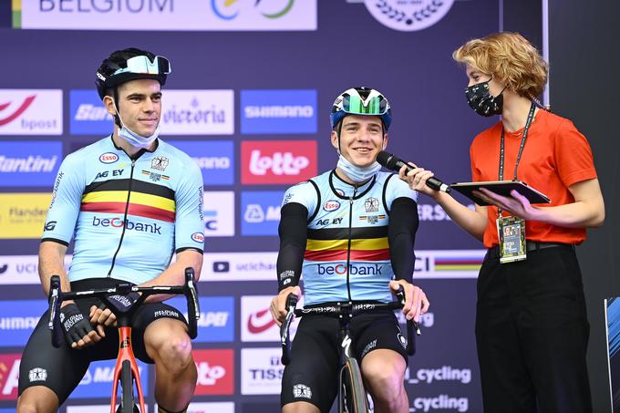 Wout Van Aert in Remco Evenepoel pred domačim svetovnim prvenstvom v Flandriji.  | Foto: Guliverimage/Vladimir Fedorenko