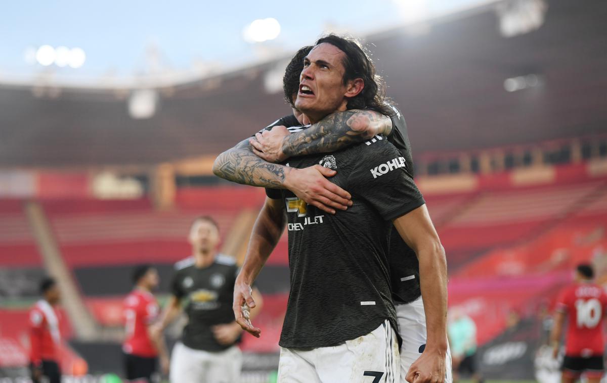 Edinson Cavani | Edinson Cavani je bil veliki junak preobrata Manchester Uniteda na stadionu St. Mary. | Foto Reuters