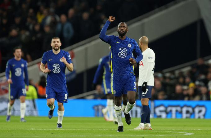 Antonio Rüdiger je odločil drugo srečanje med Chelseajem in Tottenhamom. | Foto: Guliverimage/Vladimir Fedorenko