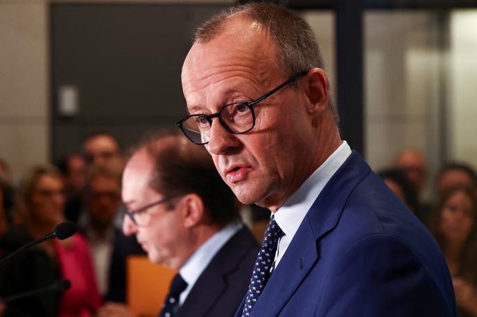 Friedrich Merz, CDU, Nemčija | Vodja CDU Friedrich Merz je nakazal tudi pripravljenost na sodelovanje s skrajno desno Alternativo za Nemčijo (AfD). | Foto Reuters