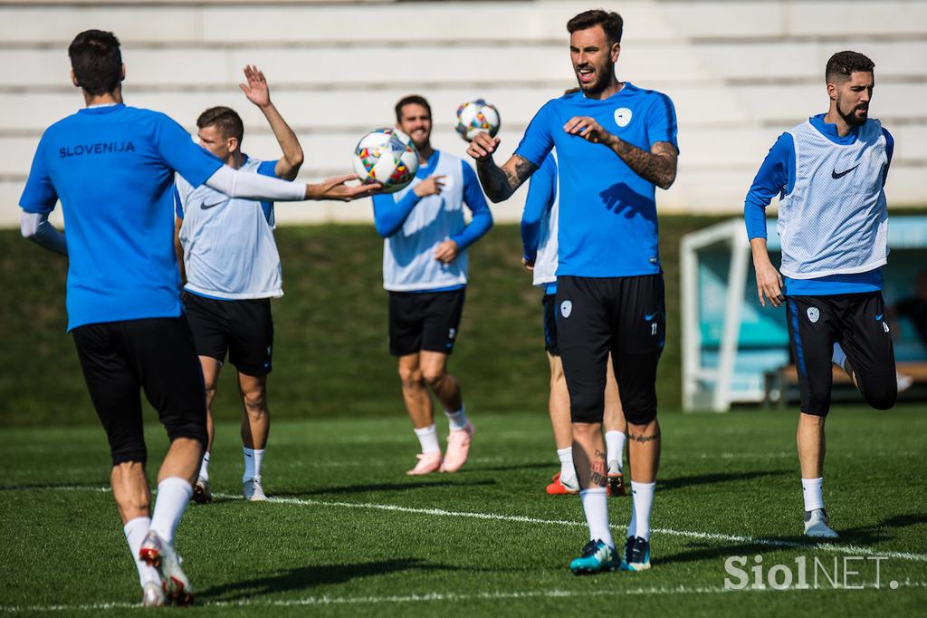 Slovenska nogometna reprezentanca Trening Brdo