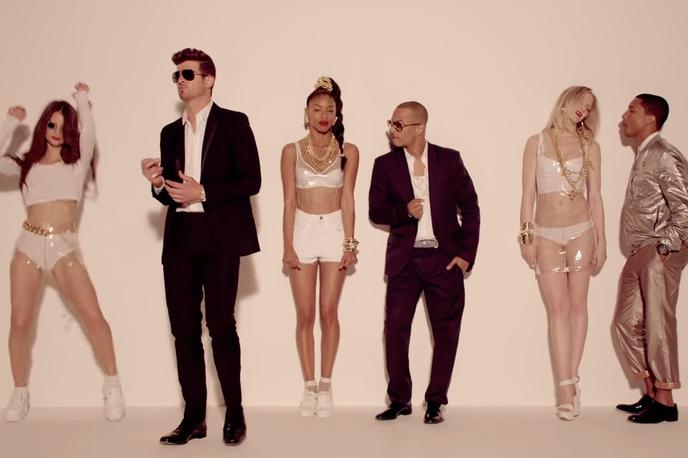 Blurred Lines | Pesem Blurred Lines je bila hit leta 2013. | Foto YouTube