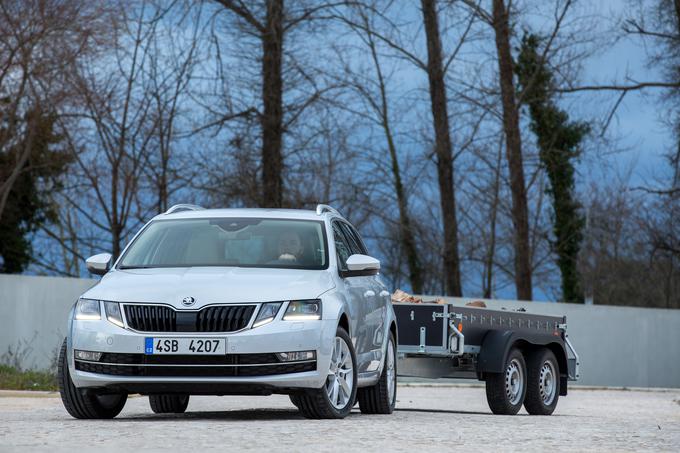 Octavia je avtomobil, ki zaradi 4x4 pogona omogoča tudi odlične vlečne kapacitete. Prenova pa ji je prinesla še asistenta za vzvratno vožnjo prikolice, ki sam vrti volan, da prikolica pravilno zavije v želeno smer, ki jo nastavi voznik. Gre za zelo praktičen pripomoček. Marsikomu bo prihranil precej stresa. | Foto: Škoda