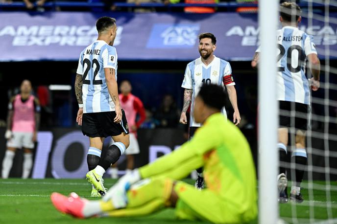 Argentina, Lautaro Martinez | Lautaro Martinez in Lionel Messi sta poskrbela za edini zadetek bo zmagi Argentine. | Foto Reuters