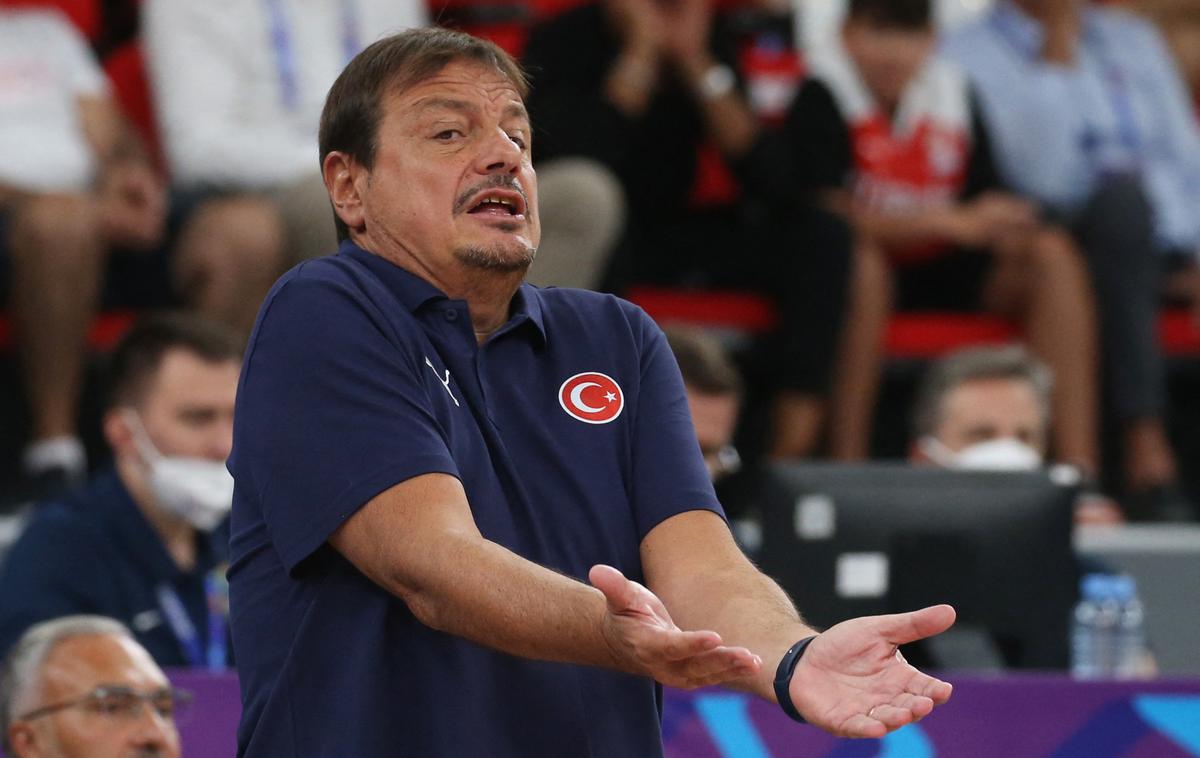 Ergin Ataman Turčija | Ergin Ataman je tudi po drugi tekmi EuroBasketa izrazil razočaranje nad dogajanjem v Gruziji. | Foto Guliverimage