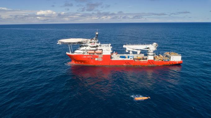 To je ladja Seabed Constructor, poveljstvo pomorskih operacij podjetja Ocean Infinity. | Foto: Ocean Infinity