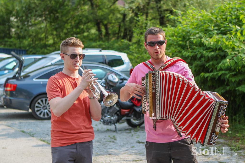 Sprejem za Primoža Rogliča v Zagorju