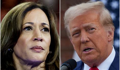 Kamala Harris malo povečala prednost v anketah pred Donaldom Trumpom