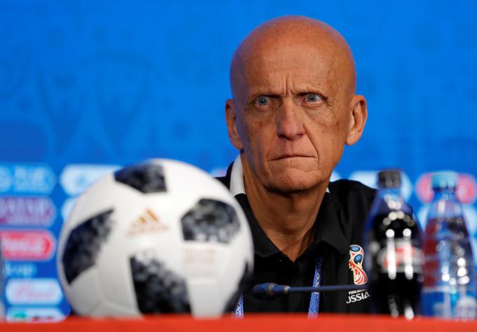 Pierluigi Collina je "šef" sodnikov, ki bodo delili pravico na SP 2018. Med njimi so tudi trije Slovenci. | Foto: Reuters