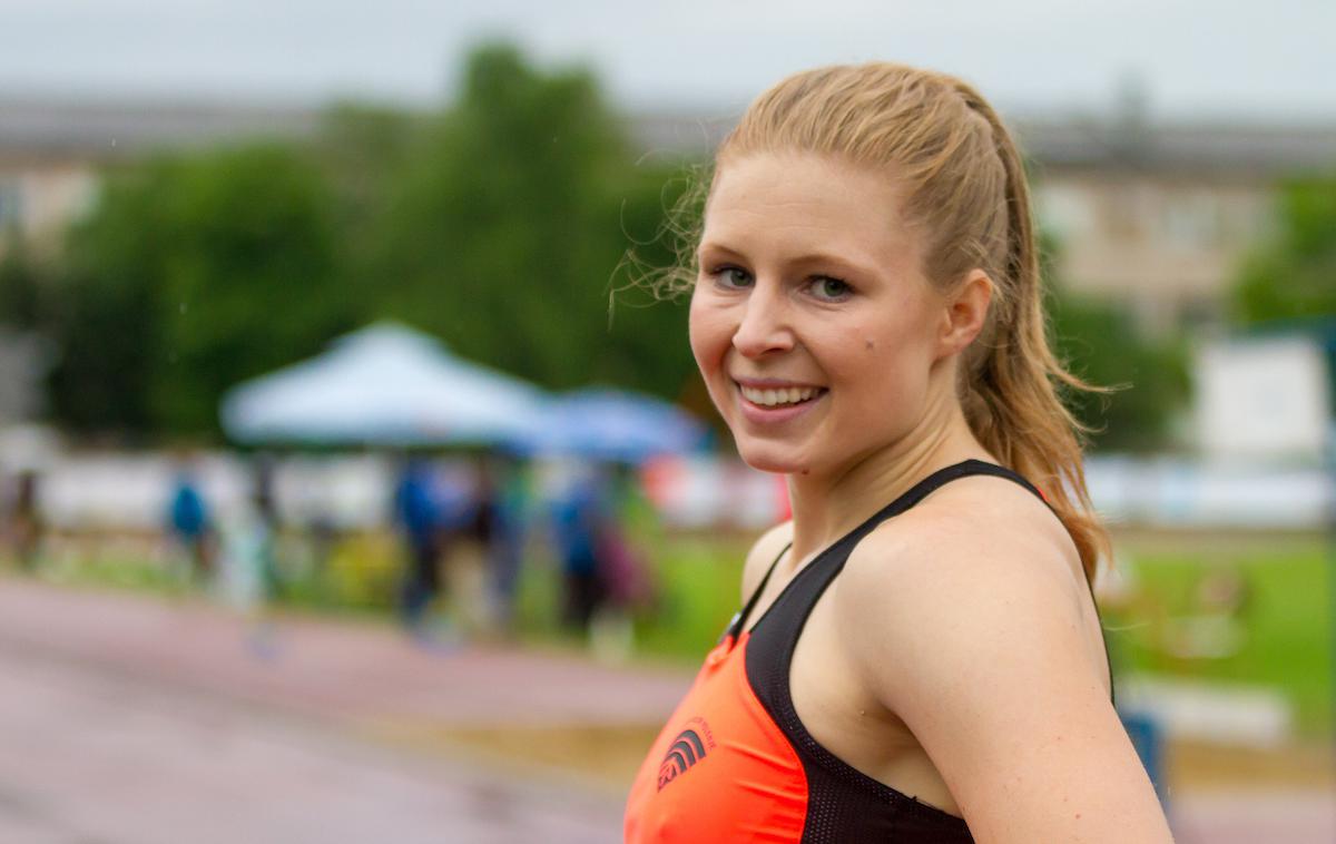 Maja Mihalinec | Maja Mihalinec je v Padovi v teku na 100 m zasedla drugo mesto in le za tri stotinke zgrešila normo za svetovno prvenstvo. | Foto Peter Kastelic