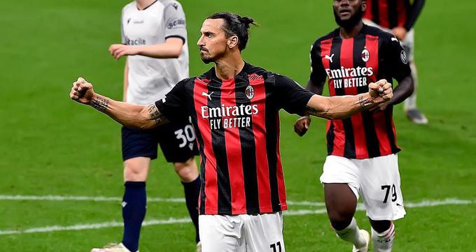 Če upoštevamo tudi zadnji tekmi prejšnje sezone, je Zlatan v polno zadel že na zadnjih osmih tekmah v serie A, na katerih je nastopil. | Foto: Getty Images