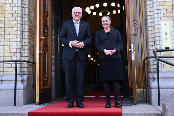 Frank-Walter Steinmeier | Nemški predsednik Frank-Walter Steinmeier in predsednica norveškega parlamenta Eva Kristin Hansen (z leve proti desni) | Foto Guliverimage