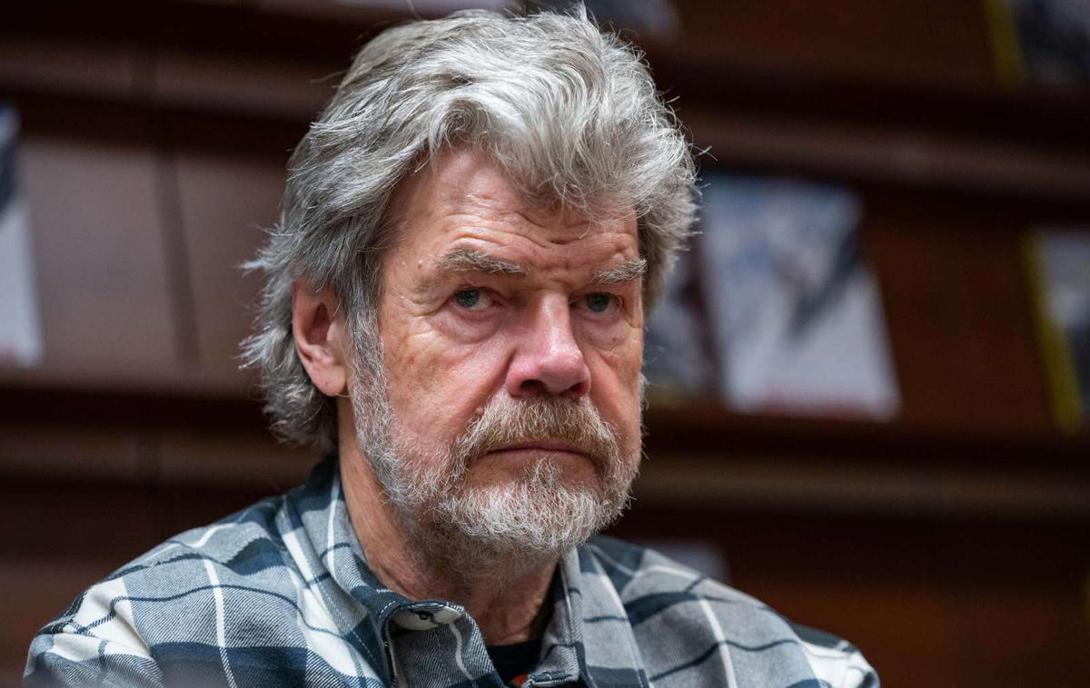 Reinhold Messner | Reinhold Messner je v knjigi spregovoril o tem, kaj ga je vodilo iz vasice v Dolomitih do najvišjih vrhov na svetu in katere vrednote so ga vodile na njegovi poti. | Foto Boštjan Podlogar/STA