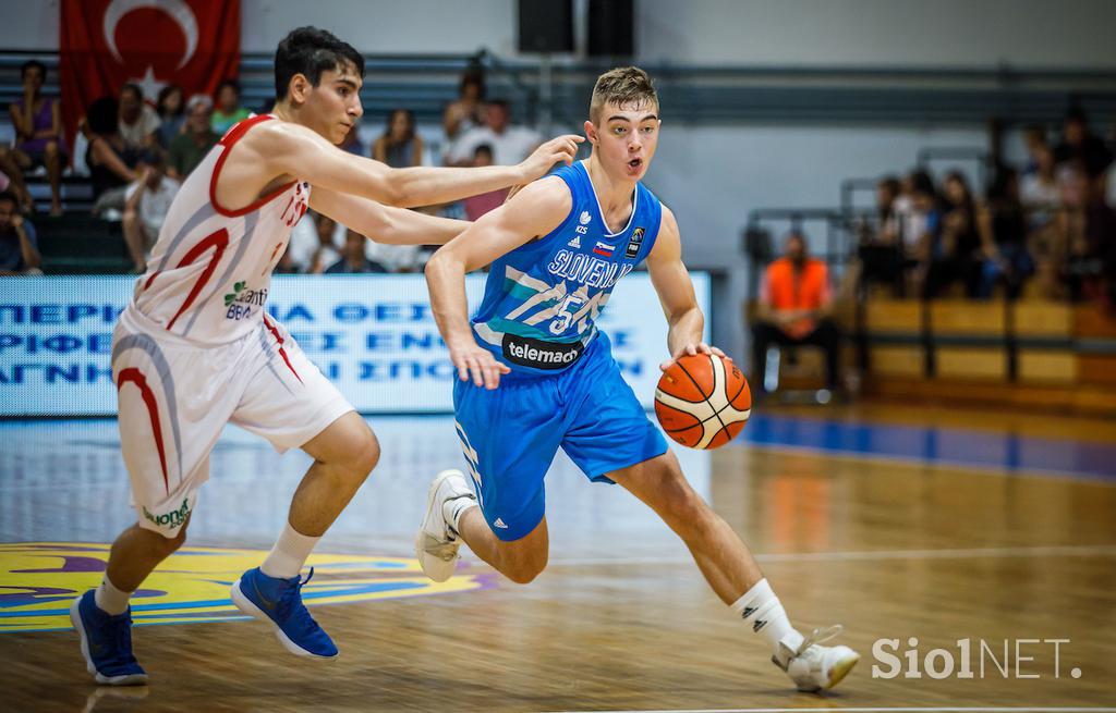 Fiba EP U18: Slovenija - Turčija polfinale