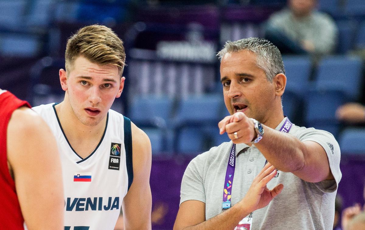 Luka Dončić in Igor Kokoškov | Igor Kokoškov je z Luko Dončićem sodeloval na nepozabnem EuroBasketu leta 2017. | Foto Sportida