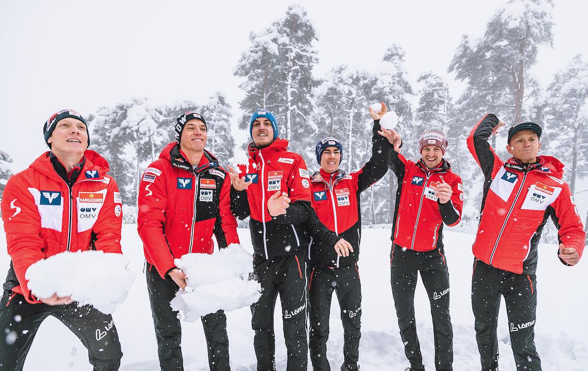 Gregor Schlierenzauer | Jan Hoerl, Philipp Aschenwald, Gregor Schlierenzauer, Stefan Kraft, Michael Hayboeck in Daniel Huber so šesterica, ki bo konec tedna zastopala Avstrijo na prvi postaji nove sezone svetovnega pokala v smučarskih skokih. | Foto Sportida