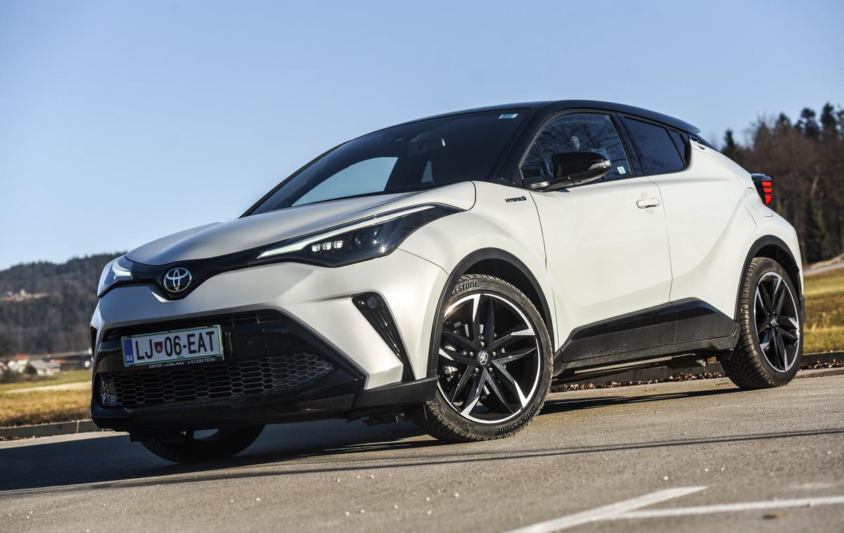 Toyota C-HR GR sport | Toyota sodi med redke avtomobilske znamke v Sloveniji, ki je uspela prodajo avtomobilov v prvem četrtletju - primerjano s predkoronskim letom 2019 - celo povečati. | Foto Gašper Pirman