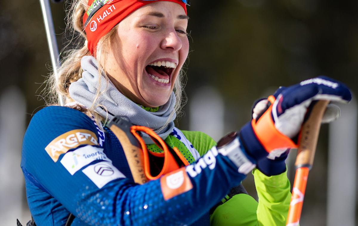 Pokljuka, trening in tiskovka slovenske biatlonske reprezentance | "Na progi bo zanesljivo dobro, ne vem pa še, kako bo na strelišču," pred tekmami svetovnega pokala na Pokljuki pravi Anamarija Lampič. | Foto Matic Klanšek Velej/Sportida