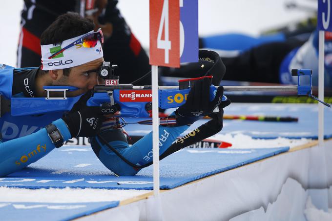 Martin Fourcade je bil najbolj zaslužen za francosko srebro. | Foto: Reuters