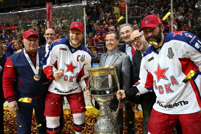 CSKA Moskva, liga KHL | CSKA Moskva je postala tudi prva ekipa v zgodovini KHL, ki je naslov osvojila po tem, ko je po rednem delu sezone zasedala prvo mesto. | Foto Reuters