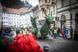 Po dveh letih premora so Ljubljano zavzele pustne maske #foto #video