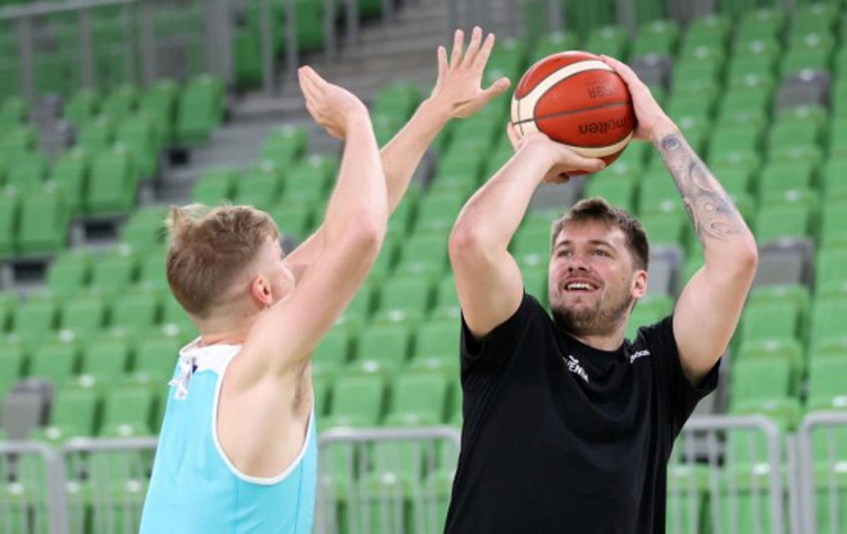 Luka Dončić | Luka Dončić je že treniral z reprezentanco. | Foto KZS