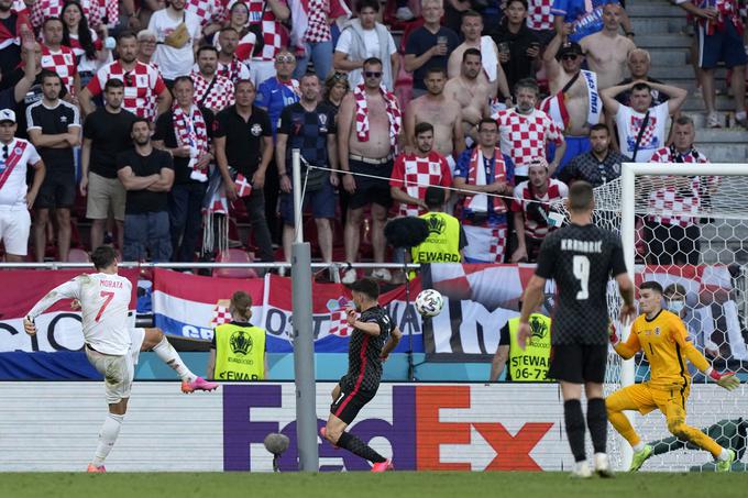 Alvaro Morata je poskrbel za prvi španski zadetek v podaljšku. | Foto: Guliverimage/Vladimir Fedorenko