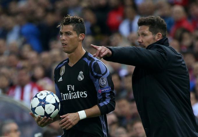 Diego Simeone ni nadoknadil zaostanka, za katerega je prejšnji teden s tremi zadetki poskrbel Cristiano Ronaldo. | Foto: Reuters