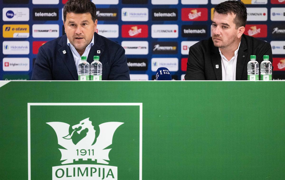 Olimpija Igor Barišić Goran Boromisa | Direktor Olimpije Igor Barišić in športni direktor Goran Boromisa | Foto Vid Ponikvar