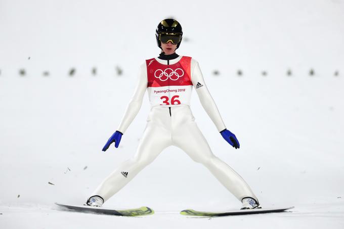 Peter Prevc je bil danes najboljši slovenski skakalec, zasedel je 10. mesto. | Foto: Getty Images