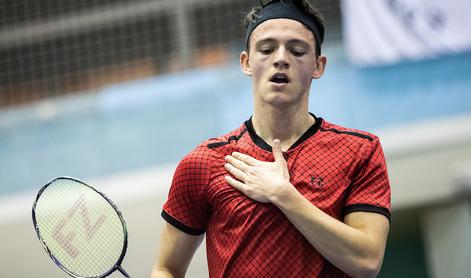 Najboljši slovenski badmintonist v Milanu do četrtfinala