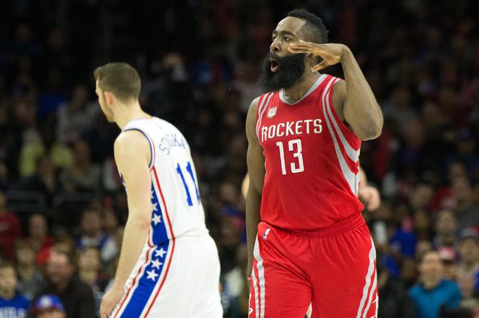 Gospod trojni dvojček, James Harden. | Foto: Reuters