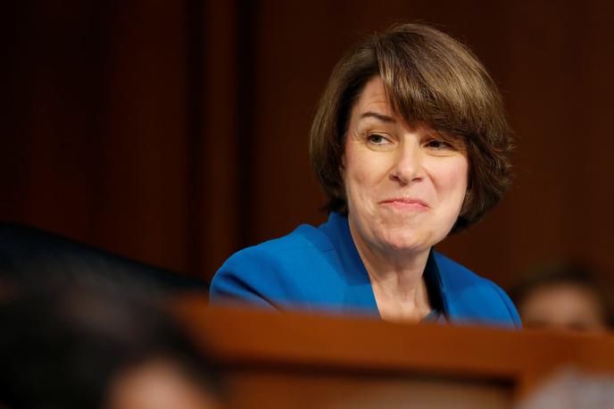 Amy Klobuchar | Amy Klobuchar se je na eni izmed javnomnenjskih anket uvrstila na četrto mesto po priljubljenosti senatorjev. | Foto Reuters