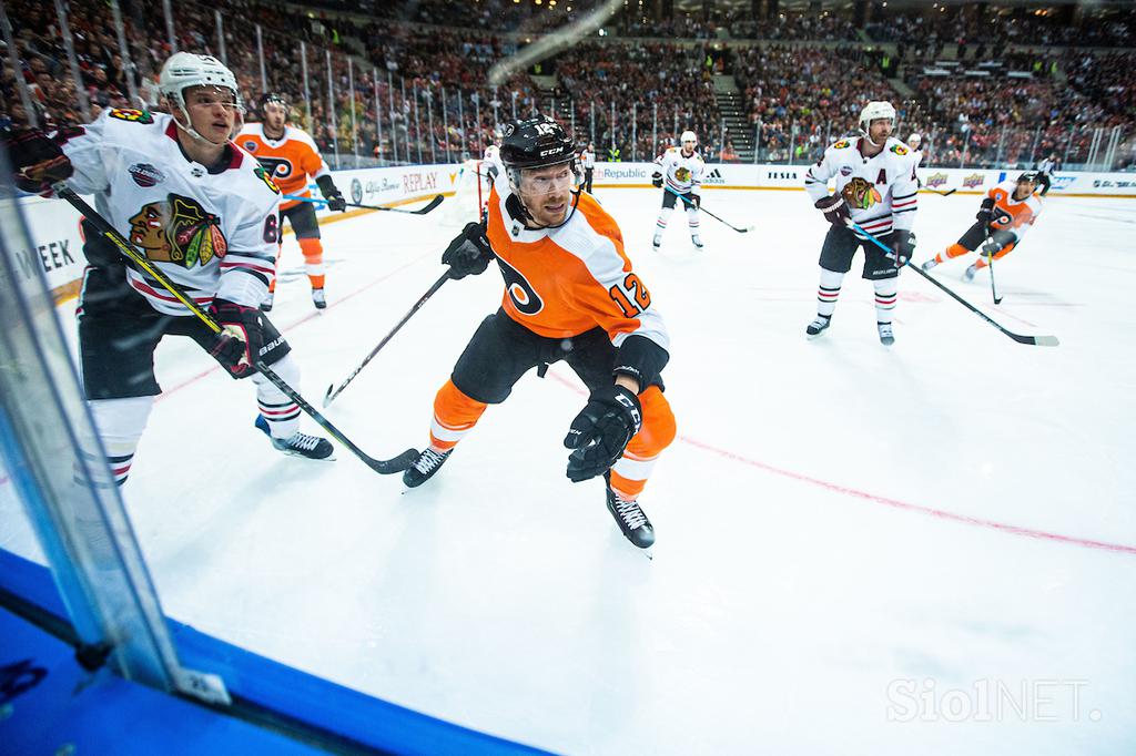 Chicago Blackhawks - Philadelphia Flyers NHL v Pragi 2019