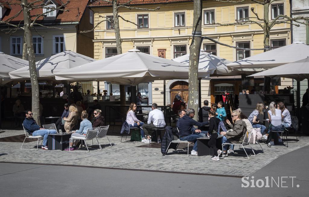 Odprtje gostinskih teras v Ljubljani