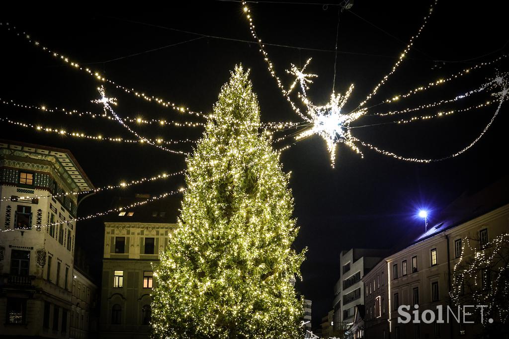 Prižig lučk v Ljubljani