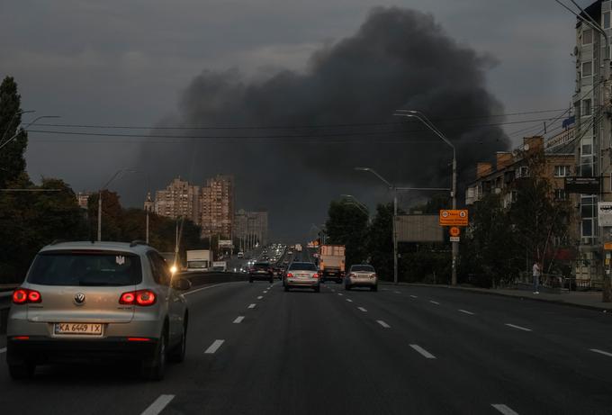 Kijev, eksplozije, napad, rakete | Foto: Reuters