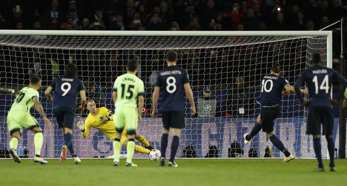 Švedski zvezdnik je zapravil strel z bele točke. Joe Hart ga je ubranil brez večjih težav. | Foto: 