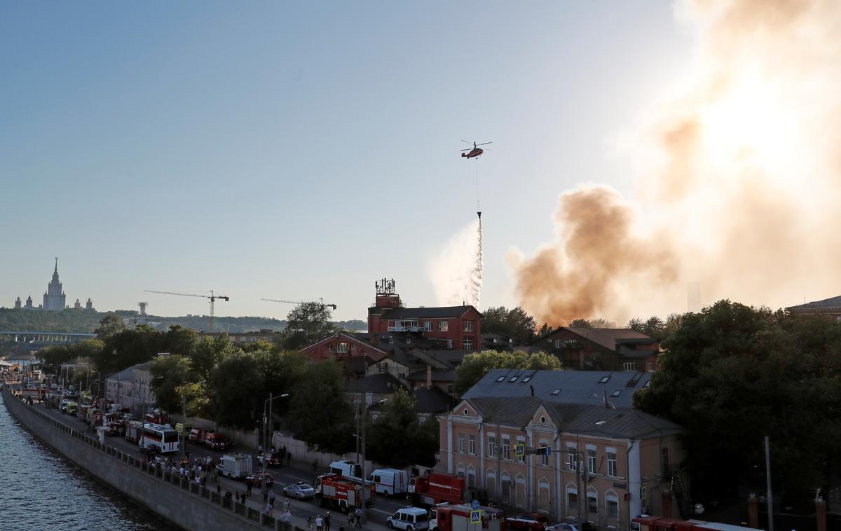 Gašenje požara v Moskvi | Foto Reuters