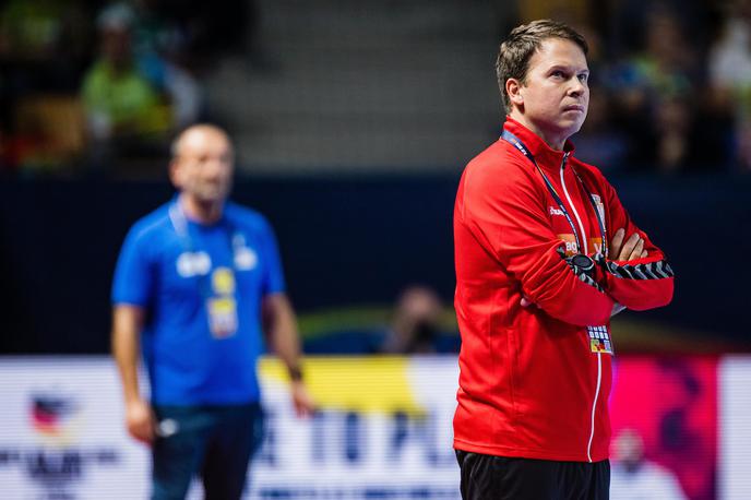 EHF Euro2022: Slovenija - Srbija, rokomet Uroš Bregar | Uroš Bregar je s Srbijo moral priznati premoč Sloveniji, a dan po zmagi Slovenije. | Foto Grega Valančič/Sportida