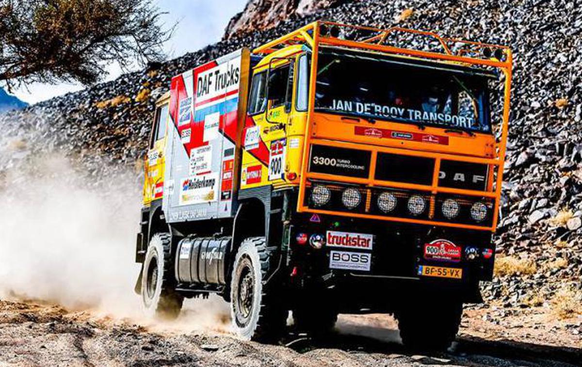 De Rooy DAF | Obnovljeni DAF z dvojno kabino iz leta 1984 na letošnjem reliju Dakar v Savdski Arabiji. | Foto Dakar Rally