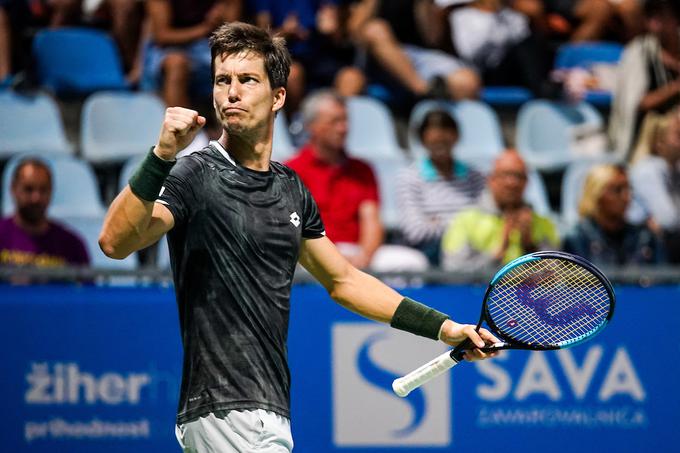 Aljaž Bedene je za zmago potreboval slabo uro in pol. | Foto: Vid Ponikvar/Sportida