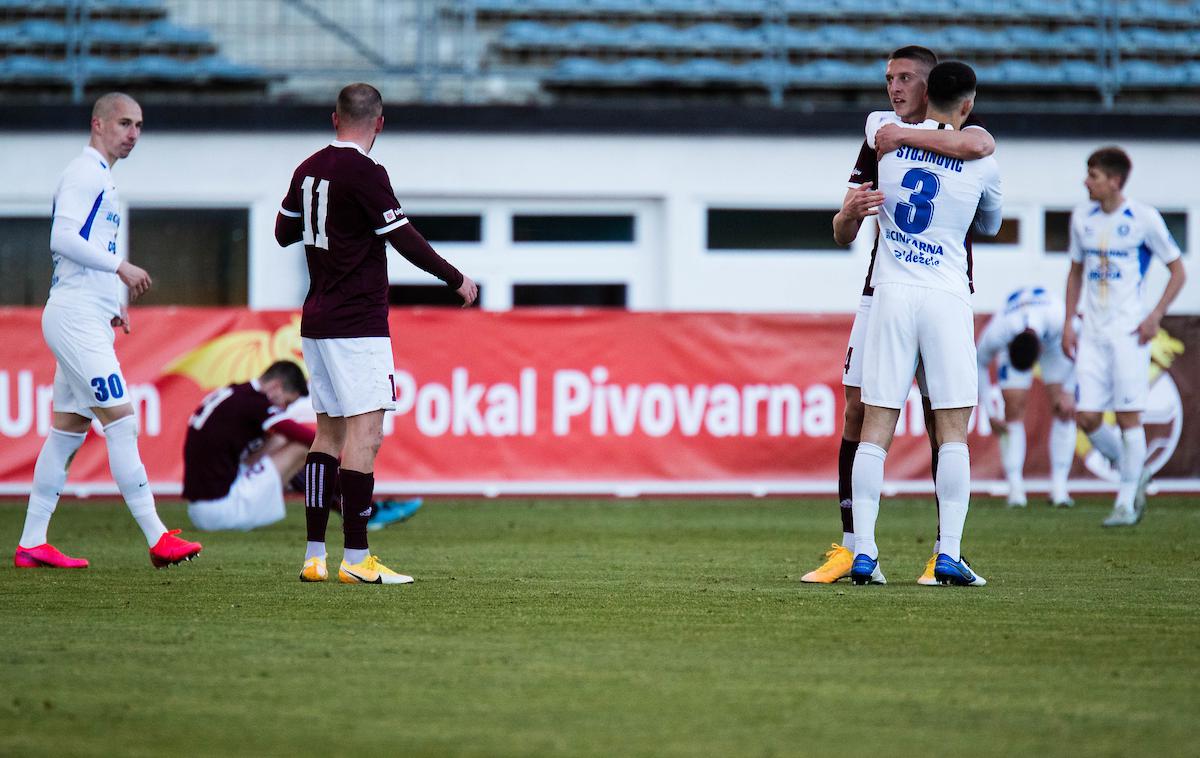 NK Triglav Kranj, NK Celje, marec 2021 | Celjani, ki se v prvenstvu borijo za obstanek, so stežka premagali drugoligaša Triglav, a jim je na koncu le uspelo. | Foto Grega Valančič/Sportida